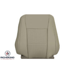 2019 Ford F-250 Lariat Replacement Leather Seat Cover: Driver Side Lean Back, Tan Perforated