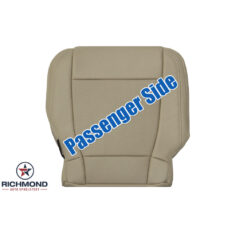 2019 Ford F-250 Lariat Replacement Leather Seat Cover: Passenger Side Bottom, Tan Perforated