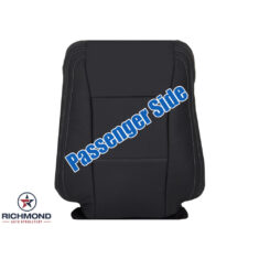 2019 Ford F-250 Lariat Replacement Leather Seat Cover: Passenger Side Lean Back, Black Perforated