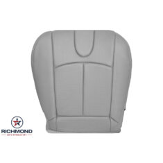 2007-2008 Infiniti G35 Sedan 4-Door Replacement Leather Seat Cover: Driver Side Bottom, Gray Perforated