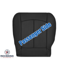 2007-2008 Infiniti G35 Sedan 4-Door Replacement Leather Seat Cover: Passenger Side Bottom, Black Perforated