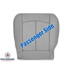 2007-2008 Infiniti G35 Sedan 4-Door Replacement Leather Seat Cover: Passenger Side Bottom, Gray Perforated