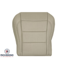 2011-2015 Jaguar XK XK-R Replacement Leather Seat Cover: Driver Side Bottom, Tan Perforated