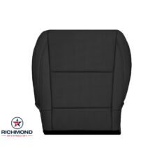 2014-2016 Kia Cadenza Replacement Perforated Leather Seat Cover: Driver Side Bottom, Black