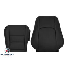 2014-2020 Lexus IS200t IS250 IS300 IS350 4-Door Sedan Replacement Leather Seat Covers: Driver Side Complete, Black Perforated