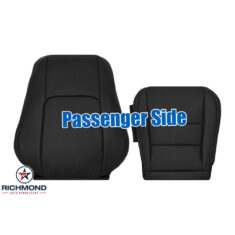 2014-2020 Lexus IS200t IS250 IS300 IS350 4-Door Sedan Replacement Leather Seat Covers: Passenger Side Complete, Black Perforated