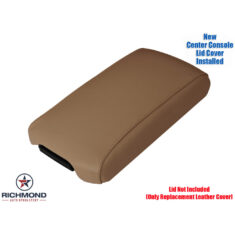 2010-2015 Lexus IS250C IS350C 2-Door Coupe Replacement Genuine Leather Center Console Lid Cover, Saddle