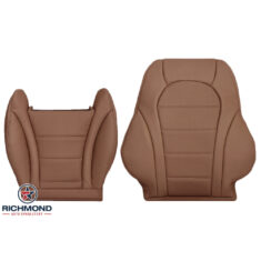 2016-2022 Mercedes-Benz GLC250 GLC300 GLC300e GLC350e Replacement Leather Seat Covers: Driver Side Complete, Saddle Brown