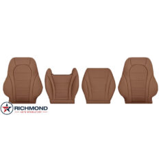 2016-2022 Mercedes-Benz GLC250 GLC300 GLC300e GLC350e Replacement Leather Seat Covers: Driver & Passenger Complete, Saddle Brown