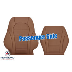 2016-2022 Mercedes-Benz GLC250 GLC300 GLC300e GLC350e Replacement Leather Seat Covers: Passenger Side Complete, Saddle Brown