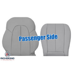1997-2003 Mercedes-Benz CLK320 CLK430 Replacement Leather Seat Covers: Passenger Side Complete, Gray Perforated