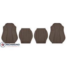 2017-2020 Mercedes-Benz E300 E350 E400 E450 Replacement Leather Seat Covers: Driver & Passenger Complete, Brown
