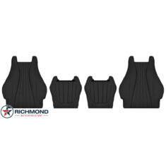 2018-2023 Mercedes-Benz E400 E450 2-Door Coupe Replacement Leather Seat Covers: Driver & Passenger Complete, Black Perforated