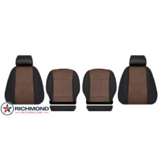 2019-2026 Mercedes-Benz Sprinter Replacement Leather Seat Covers: Driver & Passenger Complete, 2-Tone Black & Brown