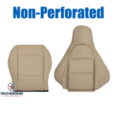 1999-2000 Mazda MX-5 Miata Replacement Leather Seat Covers: Driver Side Complete, Tan Non-Perforated