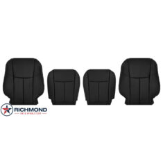 2016-2018 Nissan Altima Replacement Leather Seat Covers: Driver & Passenger Complete, Black Perforated