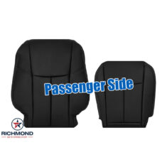 2016-2018 Nissan Altima Replacement Leather Seat Covers: Passenger Side Complete, Black Perforated
