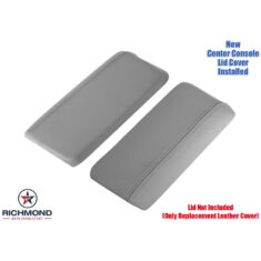 2018-2021 Lincoln Navigator Replacement Leather Center Console Lid Cover, Gray