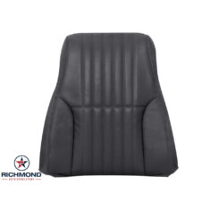 2000-2002 Pontiac Firebird Trans Am Replacement Perforated Leather Seat Cover: Driver Side Lean Back, Black