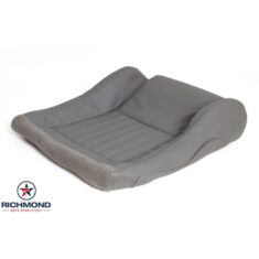 1993-1995 Pontiac Firebird Trans Am Replacement Perforated Leather Seat Cover: Driver Side Bottom, Gray