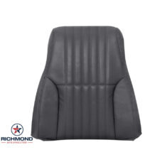 1996 Pontiac Firebird Trans Am Replacement Perforated Leather Seat Cover: Driver Side Lean Back, Dark Graphite Gray