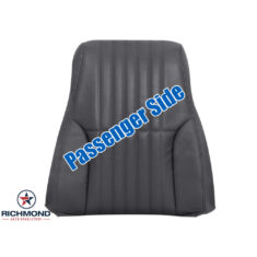 1996 Pontiac Firebird Trans Am Replacement Perforated Leather Seat Cover: Passenger Side Lean Back, Dark Graphite Gray