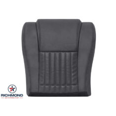 1996 Pontiac Firebird Trans Am Replacement Perforated Leather Seat Cover: Driver Side Bottom, Dark Graphite Gray