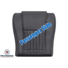 1996 Pontiac Firebird Trans Am Replacement Perforated Leather Seat Cover: Passenger Side Bottom, Dark Graphite Gray