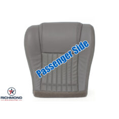 1996 Pontiac Firebird Trans Am Replacement Perforated Leather Seat Cover: Passenger Side Bottom, Gray