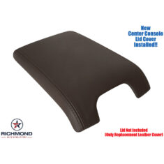 2009-2012 Ford F-150 Platinum Edition Replacement Leather Center Console Lid Cover, Brown