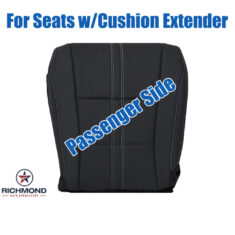 2016-2022 Lexus RX350 RX450h Replacement Perforated Leather Seat Cover: Passenger Side Bottom, Cushion Extender Style, Black