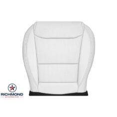 2017-2025 Tesla Model S Replacement Leather Seat Cover: Driver Side Bottom, White Perforated