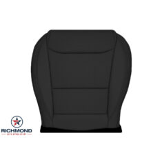 2017-2025 Tesla Model S Replacement Leather Seat Cover: Driver Side Bottom, Black Perforated