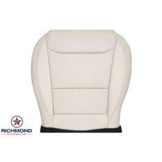 2017-2025 Tesla Model S Replacement Leather Seat Cover: Driver Side Bottom, Cream Perforated