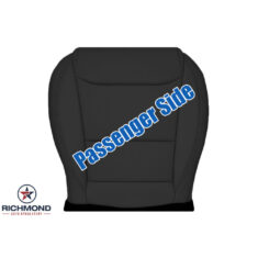 2017-2025 Tesla Model S Replacement Leather Seat Cover: Passenger Side Bottom, Black Perforated