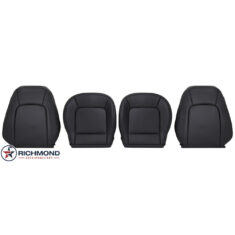 2003-2010 Volkswagen Beetle Replacement Leather Seat Covers: Driver & Passenger Complete, Black Perforated