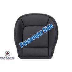 2003-2010 Volkswagen Beetle Replacement Leather Seat Cover: Passenger Side Bottom, Black Perforated