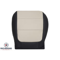 2012-2017 Volkswagen Tiguan Replacement Leather Seat Cover: Driver Side Bottom, 2-Tone Black & Tan Perforated