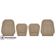 2022-2024 Volkswagen Tiguan Replacement Leather Seat Covers: Driver & Passenger Complete, Tan Perforated