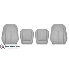 2022-2024 Volkswagen Tiguan Replacement Leather Seat Covers: Driver & Passenger Complete, Gray Perforated