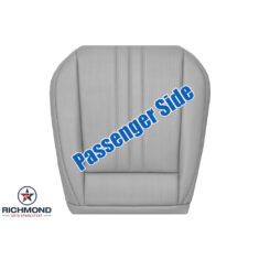 2022-2024 Volkswagen Tiguan Replacement Leather Seat Cover: Passenger Side Bottom, Gray Perforated