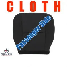 2009-2013 Chevy Avalanche LS LT Z71 Replacement Cloth Seat Cover: Passenger Side Bottom, Black