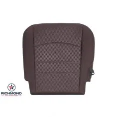 2013-2020 Dodge Ram 1500 SLT Replacement Cloth Seat Cover: Driver Side Bottom, Brown w/Alloy Center