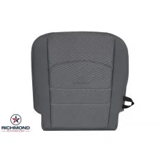 2013-2018 Dodge Ram 2500 SLT Replacement Cloth Seat Cover: Driver Side Bottom, Gray w/Alloy Center