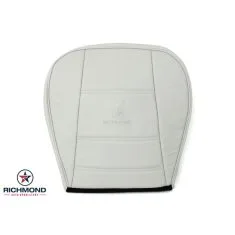 1999-2004 Ford Mustang V6 Replacement Leather Seat Cover: Driver Side Bottom, White