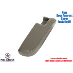 2006-2008 Honda Ridgeline Replacement Genuine Leather Armrest Cover, Driver Side Door, Tan