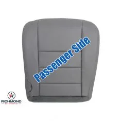 2002-2005 Ford Excursion Limited Replacement Leather Seat Cover: Passenger Side Bottom, Gray