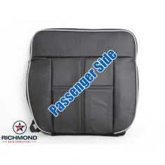 2006-2008 Lincoln Mark LT Replacement Leather Seat Cover: Passenger Side Bottom, Black