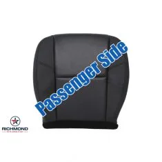 2009-2014 GMC Yukon Denali & Yukon XL 1500 Denali Replacement Leather Seat Cover: Passenger Side Bottom, Black Perforated