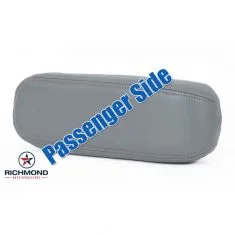2002-2007 Ford F-350 Lariat Replacement Leather Armrest Cover: Passenger Side Armrest, Gray